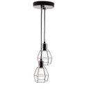 Ver imagem 1 de Lustre com 2 Pedentes Aramados Nu - Cromado - 2-2200-11