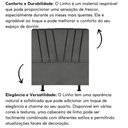 Ver imagem 5 de Cabeceira Estofada Cama Box Solteiro 100 Cm Ariel Linho Cinza
