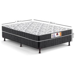 Cama Box Casal Conjugado Ortopédico 40cm 138x188x40 Inmetro - 3