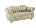 Ver imagem 1 de Duas Namoradeiras Chesterfield Merlo 2 Lugares - Suede Nude / Decoração, recepção, sala tv