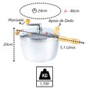 Ver imagem 3 de Pipoqueira Alumínio Polido Pipoca Doce Salgada 5100ml 24cm