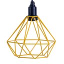 Ver imagem 2 de Lustre com 2 Pendentes Diamante - Amarelo - 2-2100-1