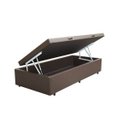 Ver imagem 1 de Cama Box Baú Solteiro Marrom 88x188x35 - Serra Negra