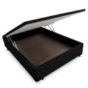 Ver imagem 1 de Cama Box Baú Casal Preto 138x188x35 - Serra Negra