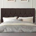 Ver imagem 1 de Painel Estofada Istambul Botão Capitonê 100cm Solteiro para Cama Box Quarto Suede Marrom - Gat Magaz