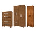 Ver imagem 1 de Guarda Roupa de Casal 4 Portas 2 Gavetas com Cômoda 5 Gavetas