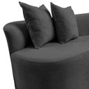 Ver imagem 6 de Namoradeira Sofá Feijão Hana Orgânica Suede Cinza