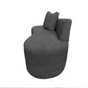 Ver imagem 3 de Namoradeira Sofá Feijão Hana Orgânica Suede Cinza