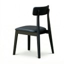 Ver imagem 3 de Cadeira Alice Madeira Maciça - Mel com Boucle Bege Preta Courino Preto