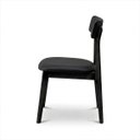 Ver imagem 4 de Cadeira Alice Madeira Maciça - Mel com Boucle Bege Preta Courino Preto