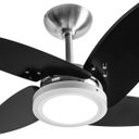 Ver imagem 2 de Ventilador de Teto Tron Azzam LED 4 Pás Preto / Alumínio 127V