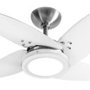 Ver imagem 2 de Ventilador de Teto Tron Azzam LED 4 Pás Branco / Alumínio 127V