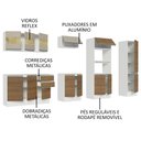 Ver imagem 5 de Armário de Cozinha Completa 100% MDF 300cm Branco/Rustic/Crema Smart Madesa 02