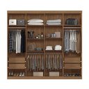 Ver imagem 7 de Guarda Roupas 8 Portas e 4 Gavetas com Espelho Master New Santos Andirá Jatoba