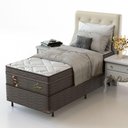 Ver imagem 3 de Conjunto Box Solteiro Mola Ensacada Probel Cairo Ultra Gel (88x188x56cm)