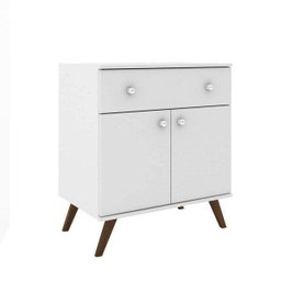Buffet 2 Portas 1 Gaveta Retrô RT3021 Branco - 2 Buffet 2 Portas 1 Gaveta Retrô RT3021 Branco - 2