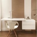 Ver imagem 1 de Escrivaninha Suspensa com 2 Gavetas 100% MDF