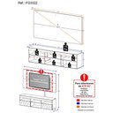 Ver imagem 5 de Rack Suspenso com Espelho e Painel para TV até 65" Multimóveis Flórida FG3322 Branco
