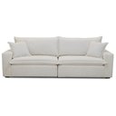 Ver imagem 2 de Sofá 3 Lugares para Sala de Estar Living 220cm Gleiser F04 Linho Off White - Lyam Decor
