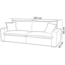 Ver imagem 4 de Sofá 3 Lugares para Sala de Estar Living 220cm Gleiser F04 Linho Off White - Lyam Decor
