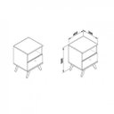 Ver imagem 3 de Mesa de Cabeceira 1 Gaveta RT 3019 Branco