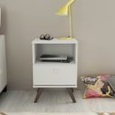 Ver imagem 1 de Mesa de Cabeceira 1 Gaveta RT 3019 Branco