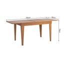 Ver imagem 3 de Mesa de Jantar 1,20m Extensível 1,80m Gênova em Madeira Maciça sem Vidro - Mel