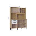 Ver imagem 5 de Armário Cozinha Compacta Flávia 6 Portas 2 Gaveta Mdp/mdf Poquema Móveis