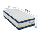 Ver imagem 3 de Colchão Solteiro Sr Life Double Molas Ensacadas Espuma D33 88x188x38cm Branco