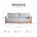 Ver imagem 3 de Sofá Living Louise – 4 Lugares – 2.20 cm