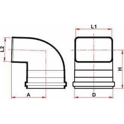 Joelho Transicao Ret. 90º Aquapluv X Esgoto 100x65x100mm - 4