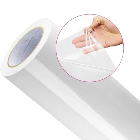 Vinil Adesivo Transparente para Laminação a Frio Papel Plástico Envelopar Proteger Cristal Incolor