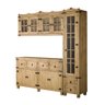 Conjunto de Cozinha 04 Portas Madeira Maciça Barroco - 1