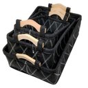 Ver imagem 2 de Kit de Cestos Organização Decoração Multifuncional Feltro - 3 Cestos