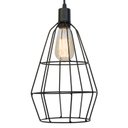Ver imagem 2 de Kit 3 Pendente Aramado Poptem Veneza Cone preto luminária metal lustre 32 cm sala