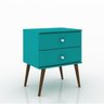 Mesa de Cabeceira 2 Gavetas Retrô RT 3032 Movelbento - 1