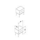 Ver imagem 2 de Mesa de Cabeceira 2 Gavetas Retrô RT 3032 Branco