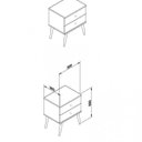 Ver imagem 2 de Mesa de Cabeceira 2 Gavetas Retrô RT 3032 Movelbento