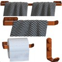 Ver imagem 4 de Kit de Acessórios para Banheiro 4 Peças Rose Gold Fs Plus