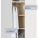 Ver imagem 6 de Guarda Roupa de Canto Oblíquo Modulado 1 Porta Branco e Duna Line Infinity