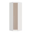 Ver imagem 1 de Guarda Roupa de Canto Oblíquo Modulado 1 Porta Branco e Duna Line Infinity