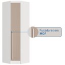 Ver imagem 5 de Guarda Roupa de Canto Oblíquo Modulado 1 Porta Branco e Duna Infinity