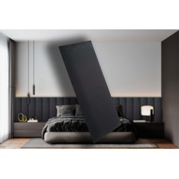 Kit 10 Placas Cabeceira Estofada para Cama King - Módulo 20 Cm X 60 Cm:preto - 2