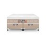 Cama Castor Queen Silver Star Air One Face Pocket 158x198x59 + Box Castor - 2