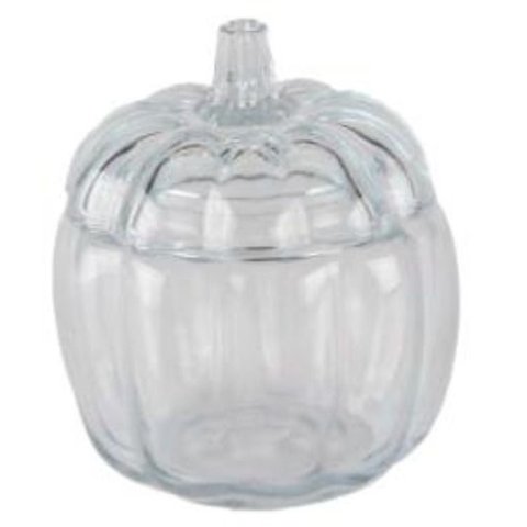 Pote Vidro C/ Tampa Abóbora Transparente 1000ml Tuut