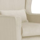 Ver imagem 4 de Poltrona Decorativa Aurora Balanço Vovo Veludo Bege - Fm