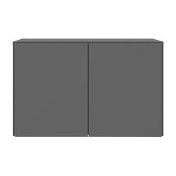 Armário de Lavanderia Aéreo Multiuso 2 Portas Multimóveis Mp5040 Grafite - 5 Armário de Lavanderia Aéreo Multiuso 2 Portas Multimóveis Mp5040 Grafite - 5