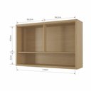 Ver imagem 3 de Armário Aéreo 2 Portas Condessa 120cm em Mdf Nesher
