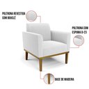 Ver imagem 4 de Namoradeira e 2 Poltronas Base Madeira Castanho Marisa Bouclê D03 - D’Rossi