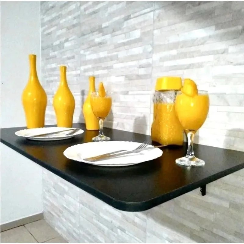 Mesa de Parede 70x45cm Dobrável